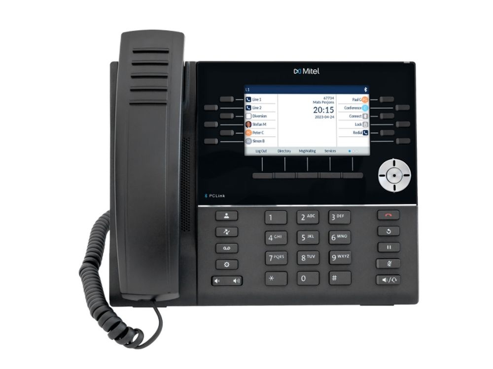 Mitel Mitel 6930w SIP Phone - Zakelijke VoIP Telefoon met Wi-Fi en Bluetooth