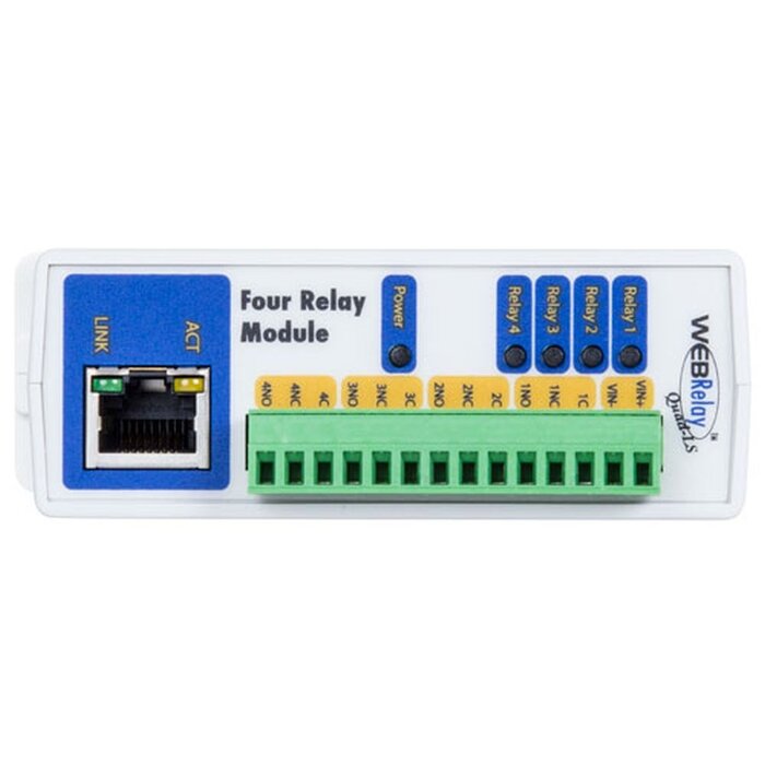 Robin Robin IP-Quad Webrelais (PoE) - 4-voudig Netwerkrelais