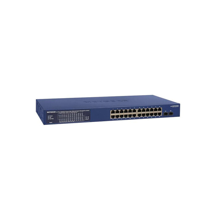 Netgear Netgear GS724TPP 24-Poorts Gigabit PoE+ Smart Switch (231W, 2x SFP)