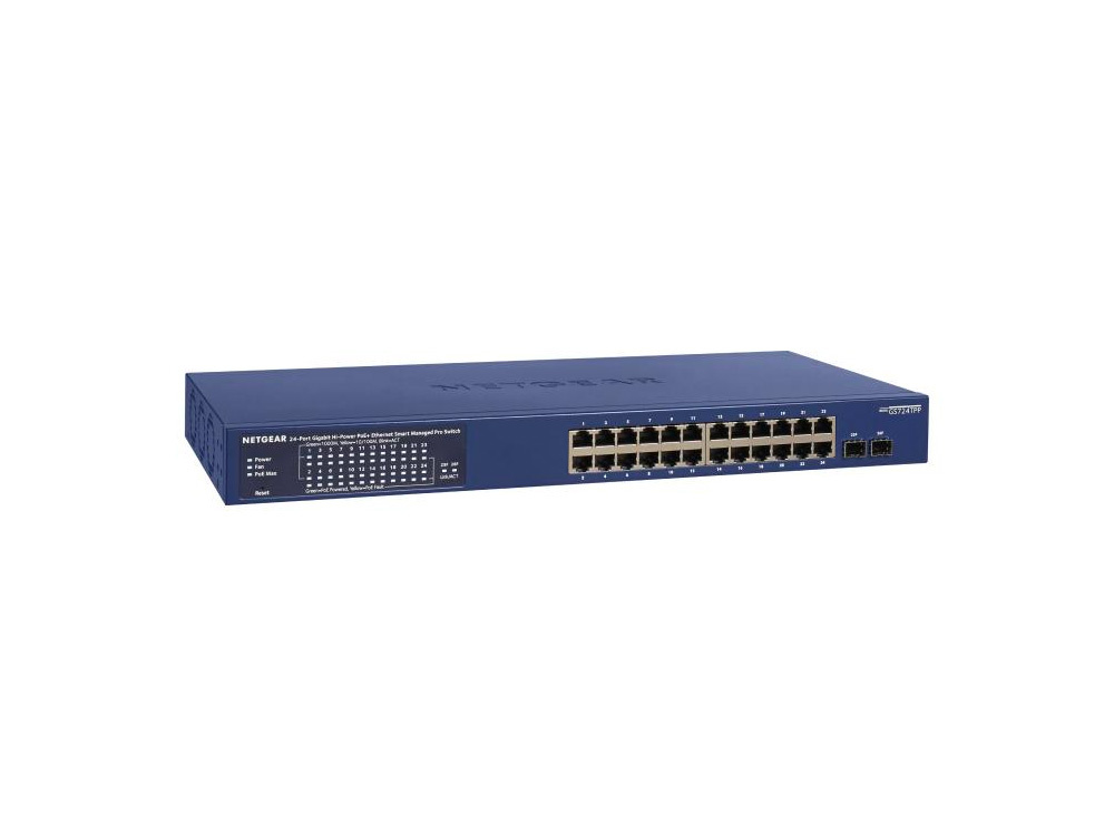 Netgear Netgear GS724TPP 24-Poorts Gigabit PoE+ Smart Switch (231W, 2x SFP)