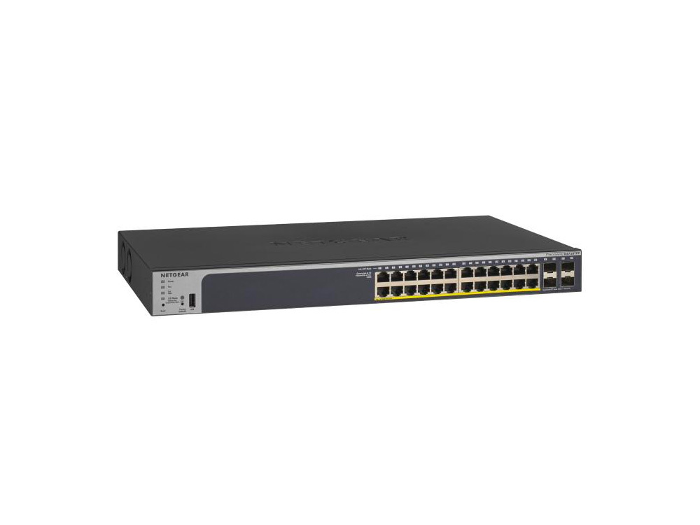 Netgear Netgear GS728TPP 24-Poorts PoE+ Smart Switch (380W, 4x SFP)
