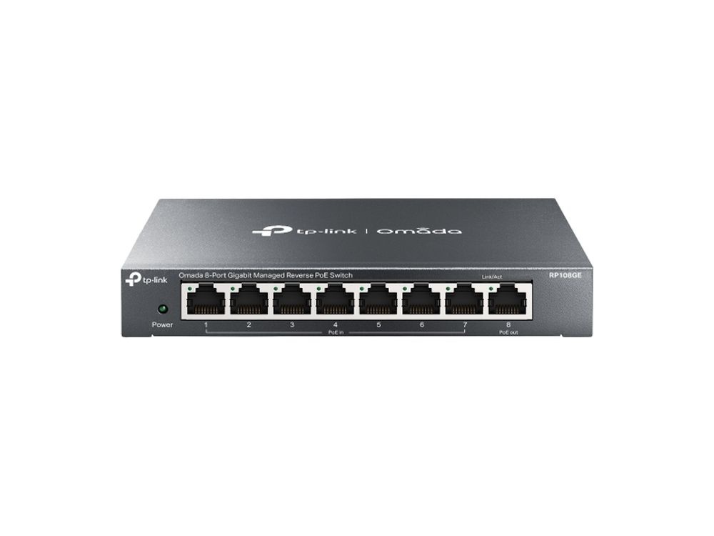 Omada TP-Link TL-RP108GE Omada 8-Port Gigabit Managed Reverse PoE Switch