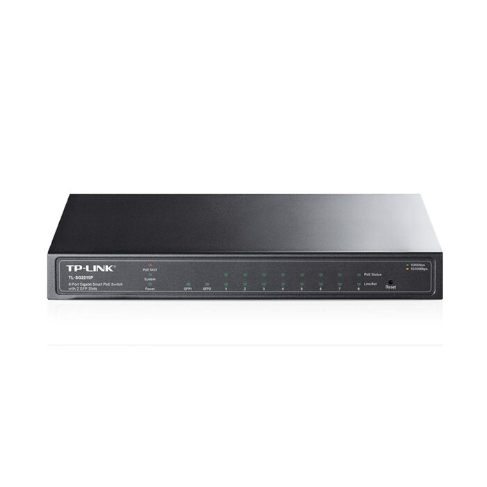 Omada TP-Link Omada SG2210P 8-Poorts Gigabit Smart PoE+ Switch met 2 SFP