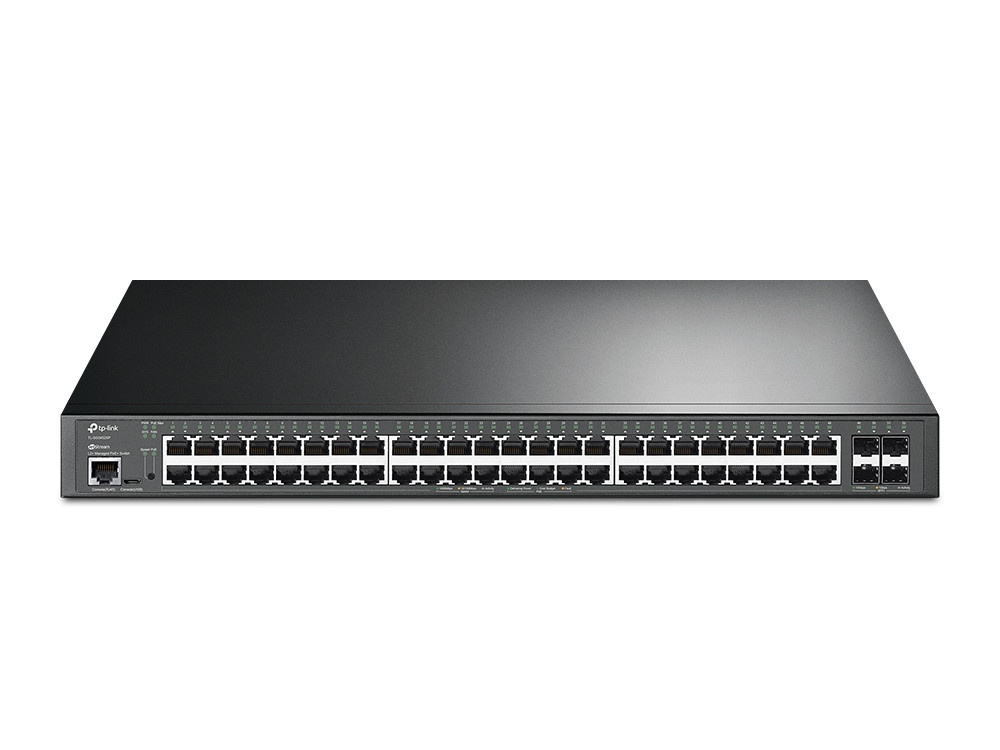 Omada TP-Link JetStream SG3452XP 52-Poorts Gigabit L2+ Switch met 48x PoE+ & 4x 10G SFP+