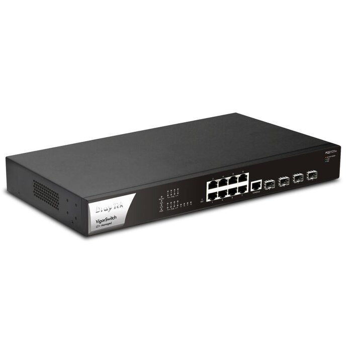 Draytek Draytek VigorSwitch PQ2121x 12-Poorts Layer 2+ Managed Switch