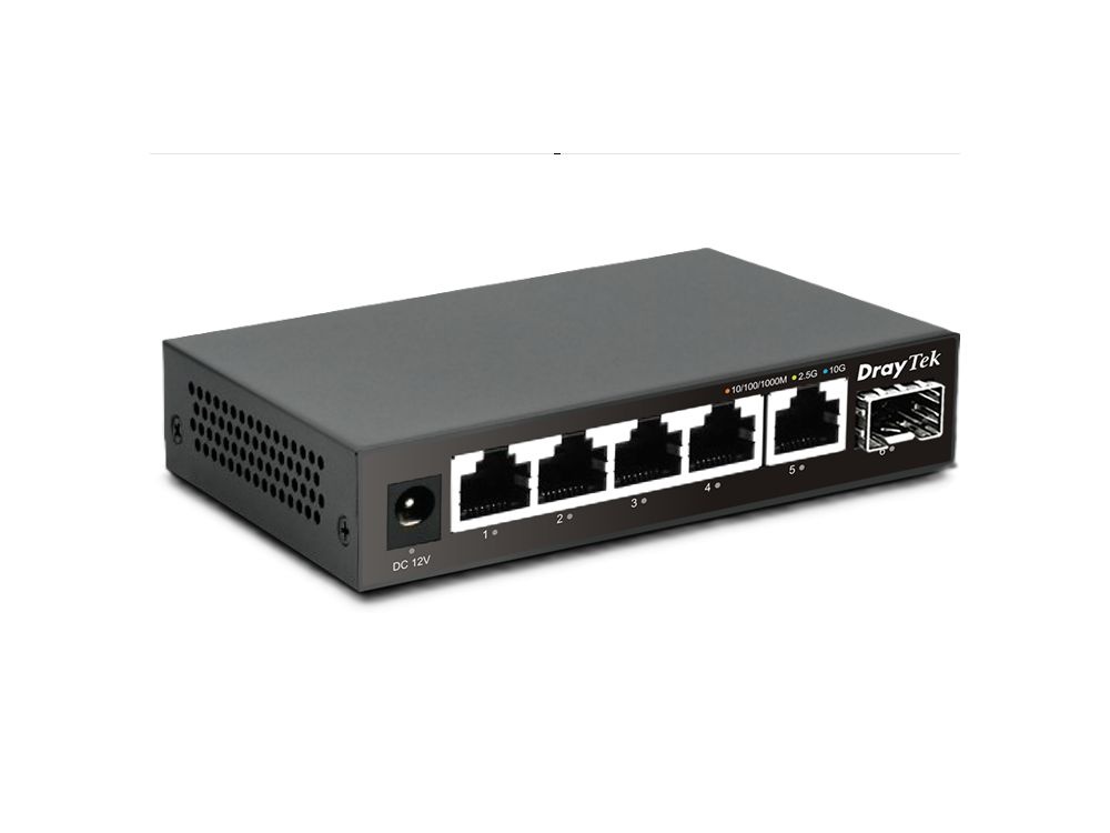 Draytek DrayTek VigorSwitch Q60x - 5x 2.5G + 1x 10G SFP+ Switch