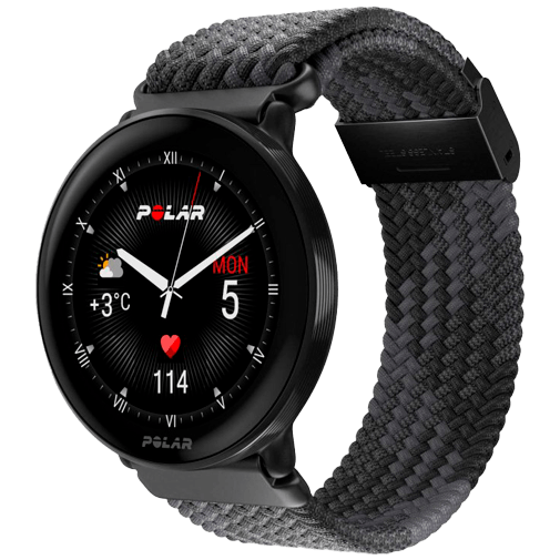 Polar Polar Ignite 3 Fitnesshorloge - Zwart met Gevlochten Band (S-L)