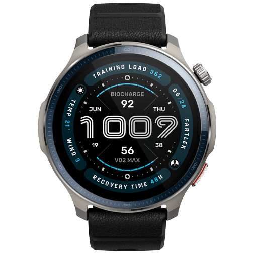 Amazfit Amazfit Balance 2 Smartwatch - Zilver met Zwarte Siliconenband
