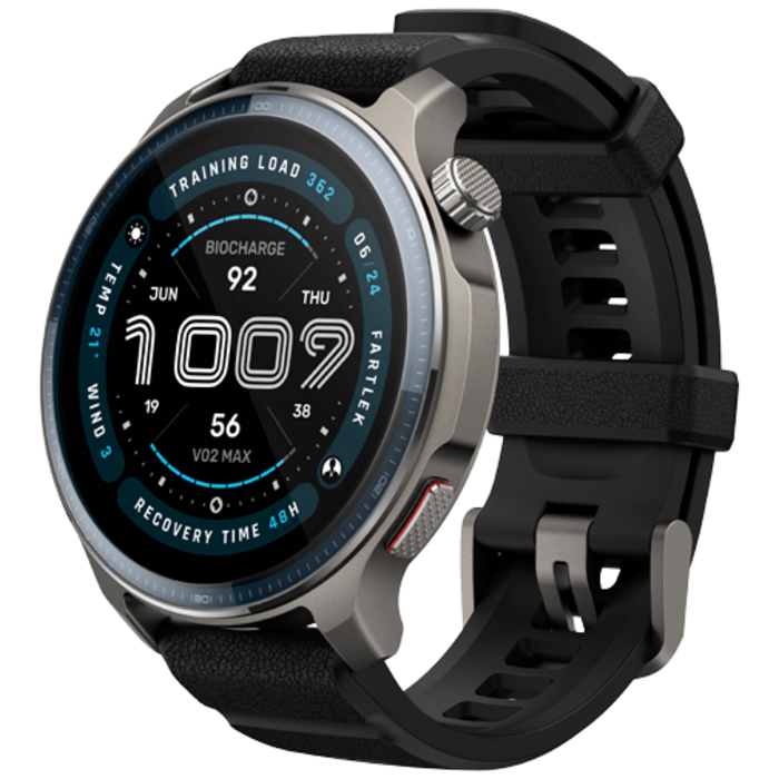 Amazfit Amazfit Balance 2 Smartwatch - Zilver met Zwarte Siliconenband