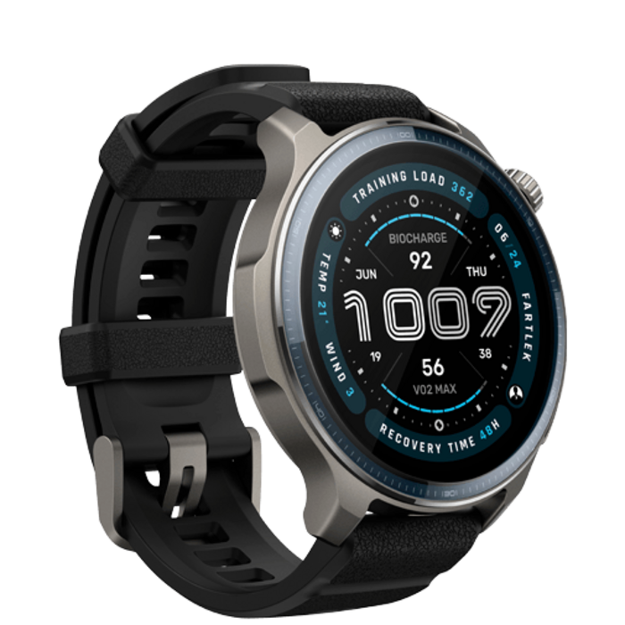 Amazfit Amazfit Balance 2 Smartwatch - Zilver met Zwarte Siliconenband