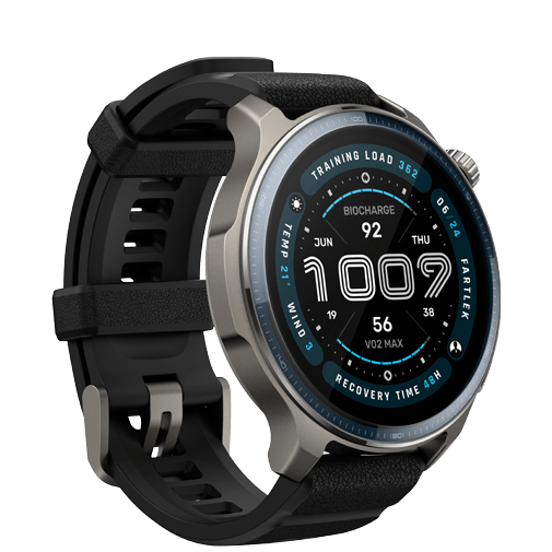 Amazfit Amazfit Balance 2 Smartwatch - Zilver met Zwarte Siliconenband