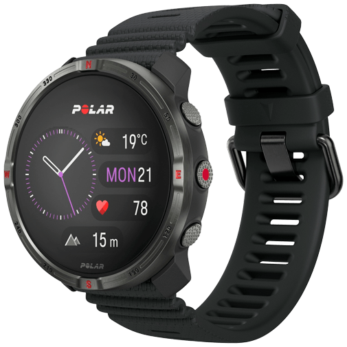 Polar Polar Grit X2 Outdoor Smartwatch Zwart (S/L)