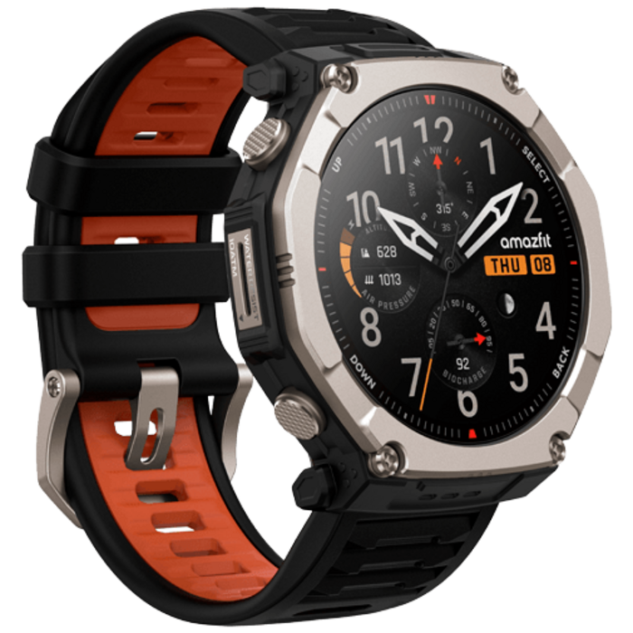 Amazfit Amazfit T-Rex Ultra 2 Smartwatch - Titanium Zwart