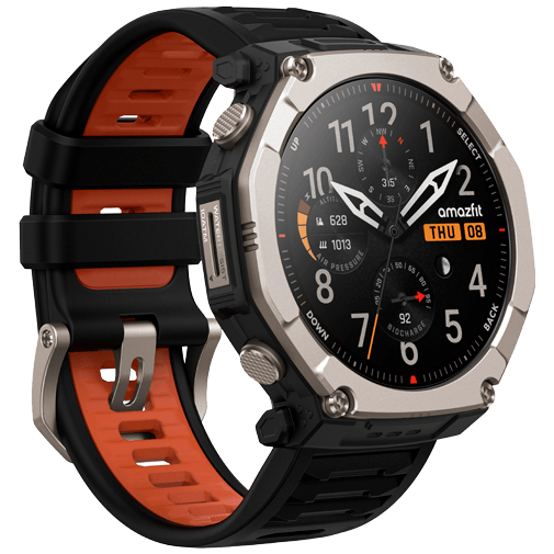 Amazfit Amazfit T-Rex Ultra 2 Smartwatch - Titanium Zwart