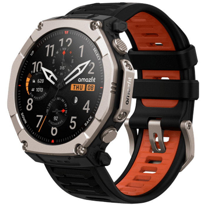 Amazfit Amazfit T-Rex Ultra 2 Smartwatch - Titanium Zwart