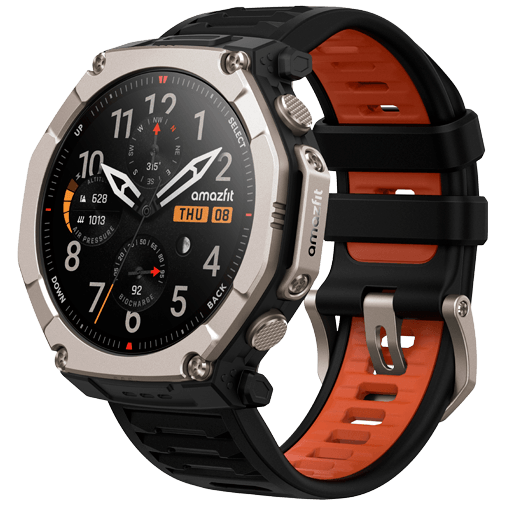 Amazfit Amazfit T-Rex Ultra 2 Smartwatch - Titanium Zwart