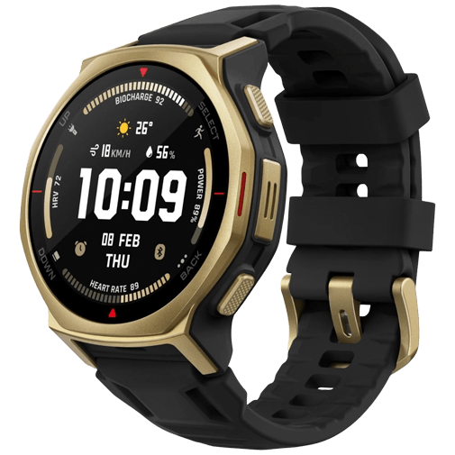 Amazfit Amazfit T-Rex 3 Pro 44mm Smartwatch - Goud met Zwarte Band