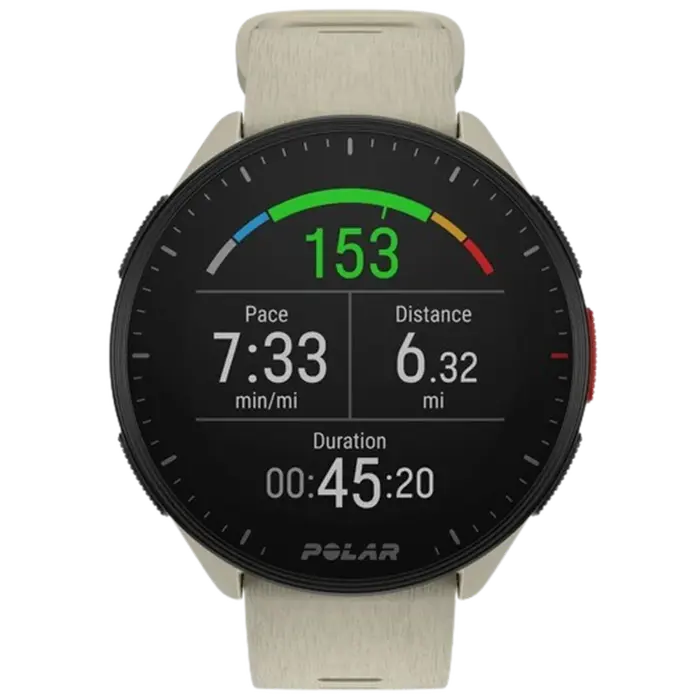 Polar Polar Pacer Hardloophorloge met GPS - Wit