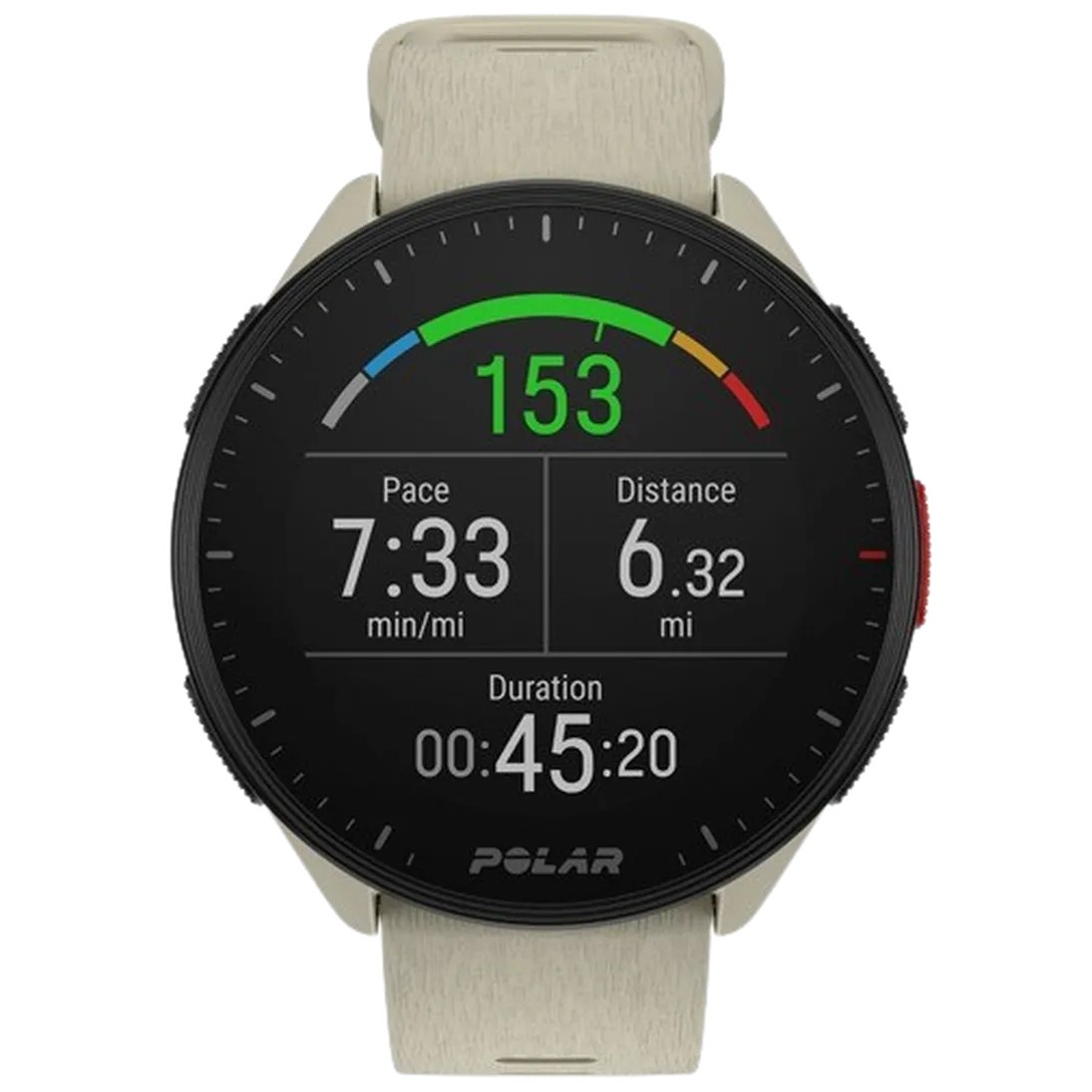 Polar Polar Pacer Hardloophorloge met GPS - Wit