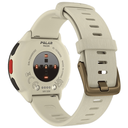 Polar Polar Pacer Hardloophorloge met GPS - Wit
