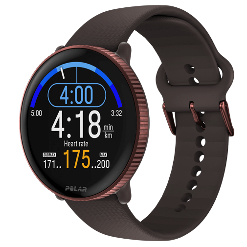 Polar Polar Ignite 3 Smartwatch - Bruin Koper (S-L)