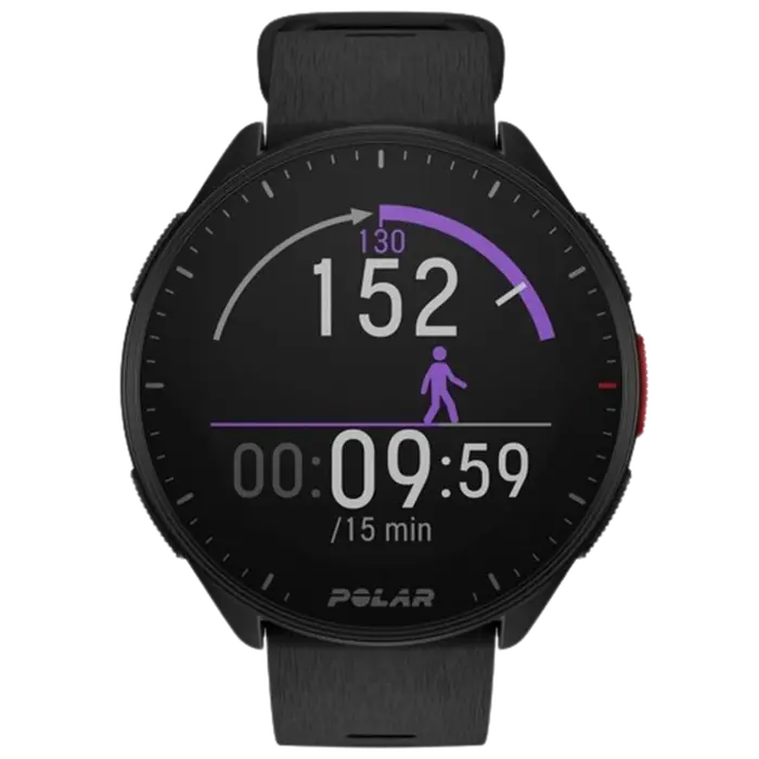 Polar Polar Pacer GPS Hardloophorloge - Zwart