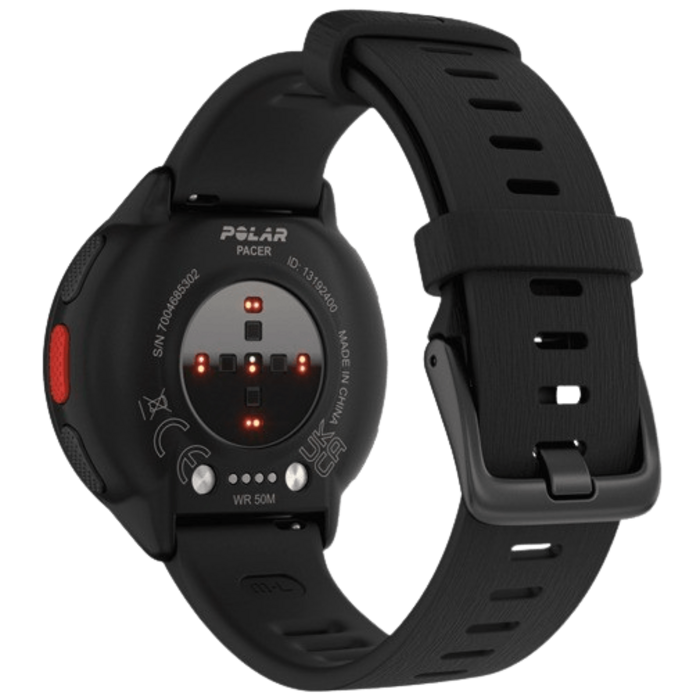 Polar Polar Pacer GPS Hardloophorloge - Zwart