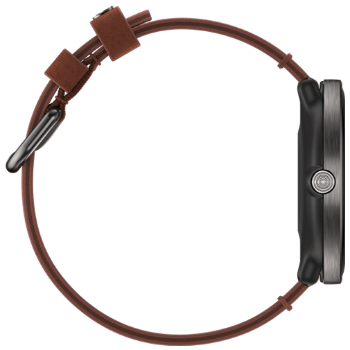 Polar Polar Ignite 3 Titanium Smartwatch - Bruin Leer M-L