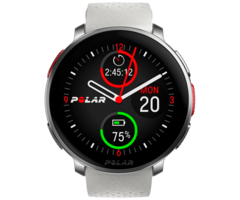 Polar Polar Vantage V3 Sporthorloge - Zilver met Witte Siliconenband