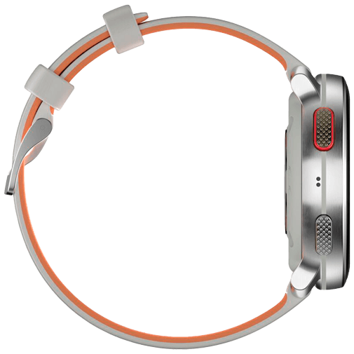 Polar Polar Vantage V3 Sporthorloge - Zilver met Witte Siliconenband