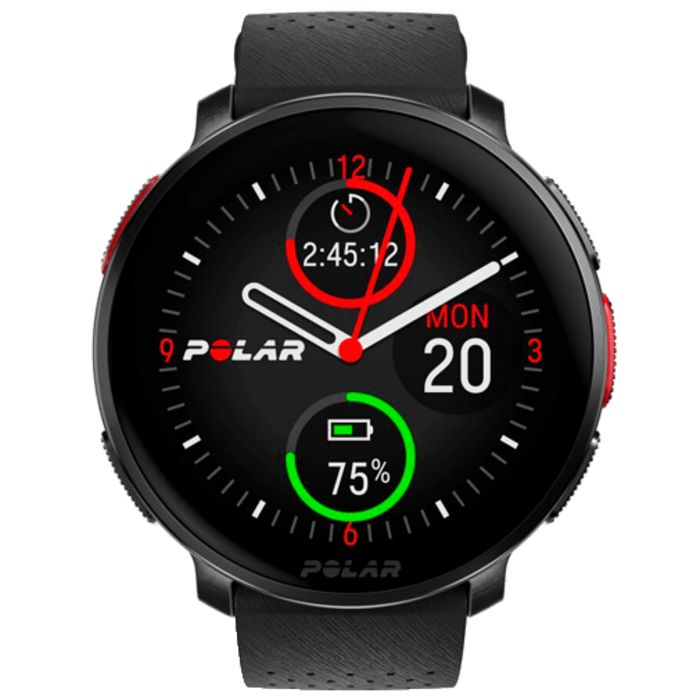 Polar Polar Vantage V3 Sporthorloge - Zwart met Siliconenband