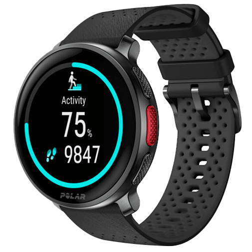 Polar Polar Vantage V3 Sporthorloge - Zwart met Siliconenband
