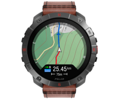Polar Polar Grit X2 Pro Titan Outdoor Smartwatch Zwart M/L (Leer & Siliconen Band)