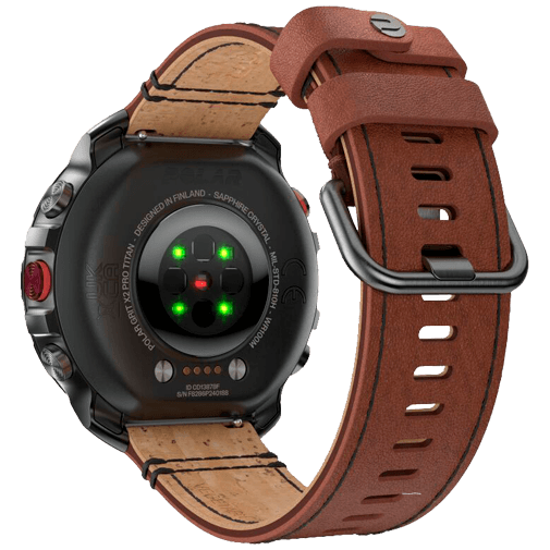 Polar Polar Grit X2 Pro Titan Outdoor Smartwatch Zwart M/L (Leer & Siliconen Band)
