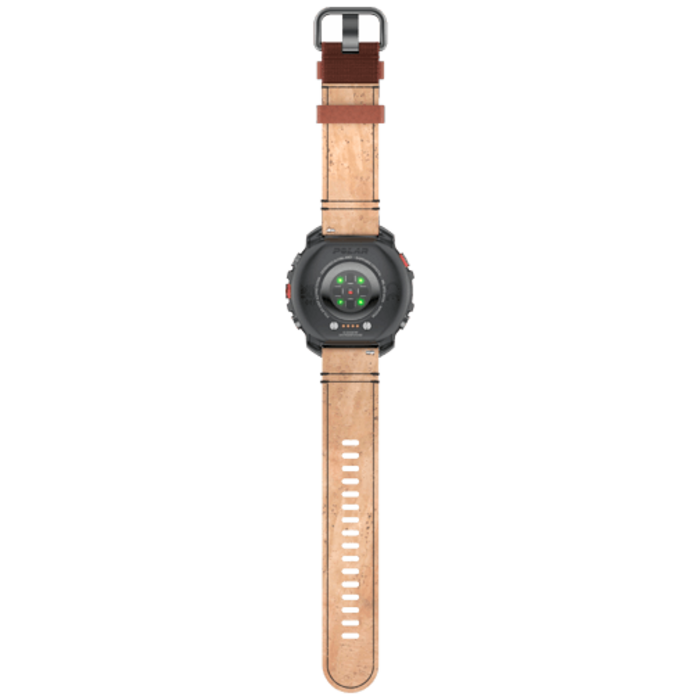 Polar Polar Grit X2 Pro Titan Outdoor Smartwatch Zwart M/L (Leer & Siliconen Band)