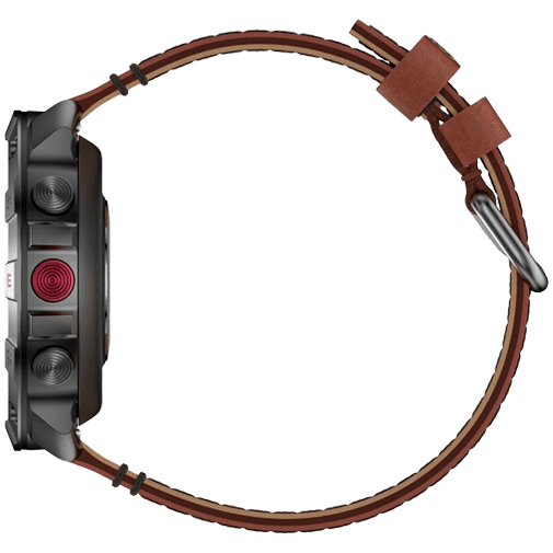 Polar Polar Grit X2 Pro Titan Outdoor Smartwatch Zwart M/L (Leer & Siliconen Band)