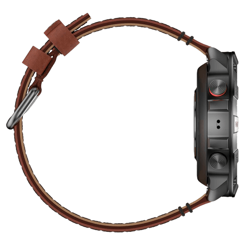 Polar Polar Grit X2 Pro Titan Outdoor Smartwatch Zwart M/L (Leer & Siliconen Band)