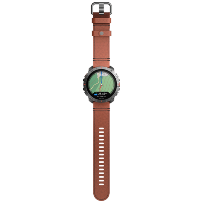 Polar Polar Grit X2 Pro Titan Outdoor Smartwatch Zwart M/L (Leer & Siliconen Band)