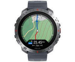 Polar Polar Grit X2 Pro Smartwatch Zilver S-L - Grijze Band