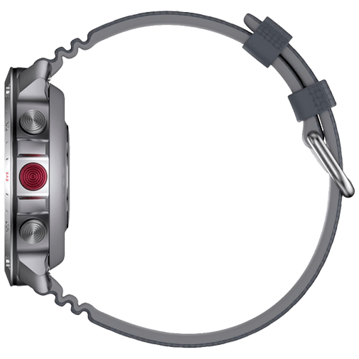 Polar Polar Grit X2 Pro Smartwatch Zilver S-L - Grijze Band