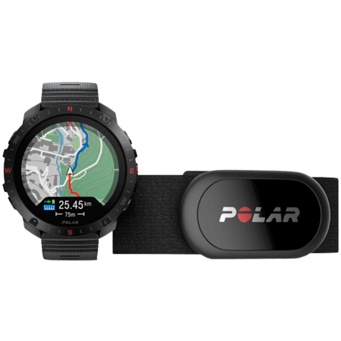 Polar Polar Grit X2 Pro Smartwatch Zwart S-L + H10 Borstband