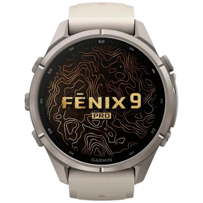 Garmin Garmin Fenix 9 Pro 43mm Multisporthorloge - Titanium met Saffierglas