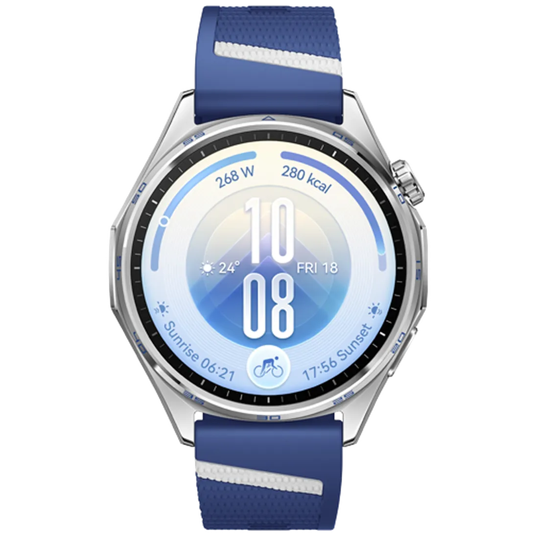 Huawei Huawei Watch GT 7 Smartwatch 46mm Zilver met Blauwe Band