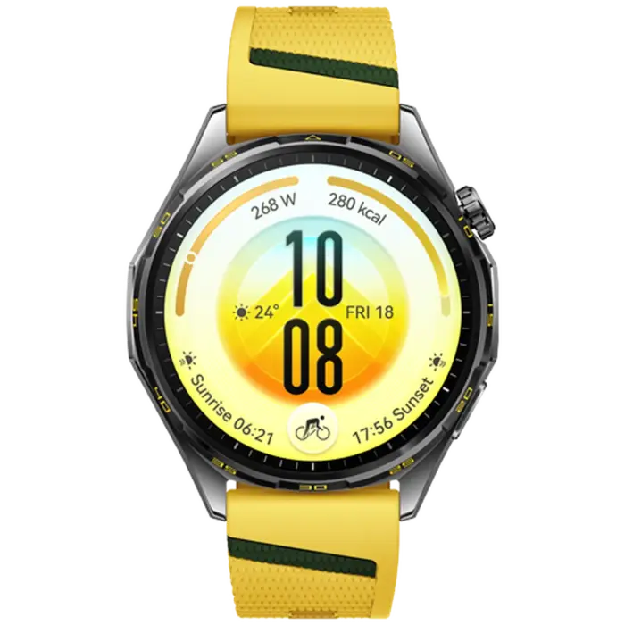 Huawei Huawei Watch GT 7 Smartwatch 46mm - Grijs met Gele Band