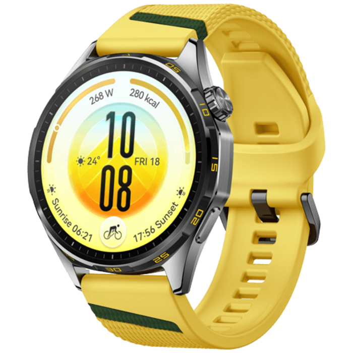 Huawei Huawei Watch GT 7 Smartwatch 46mm - Grijs met Gele Band