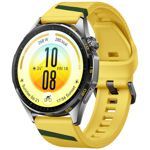 Huawei Huawei Watch GT 7 Smartwatch 46mm - Grijs met Gele Band