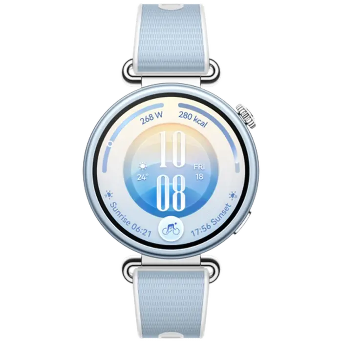 Huawei Huawei Watch GT 7 41mm Smartwatch - Zilver met Blauwe Band