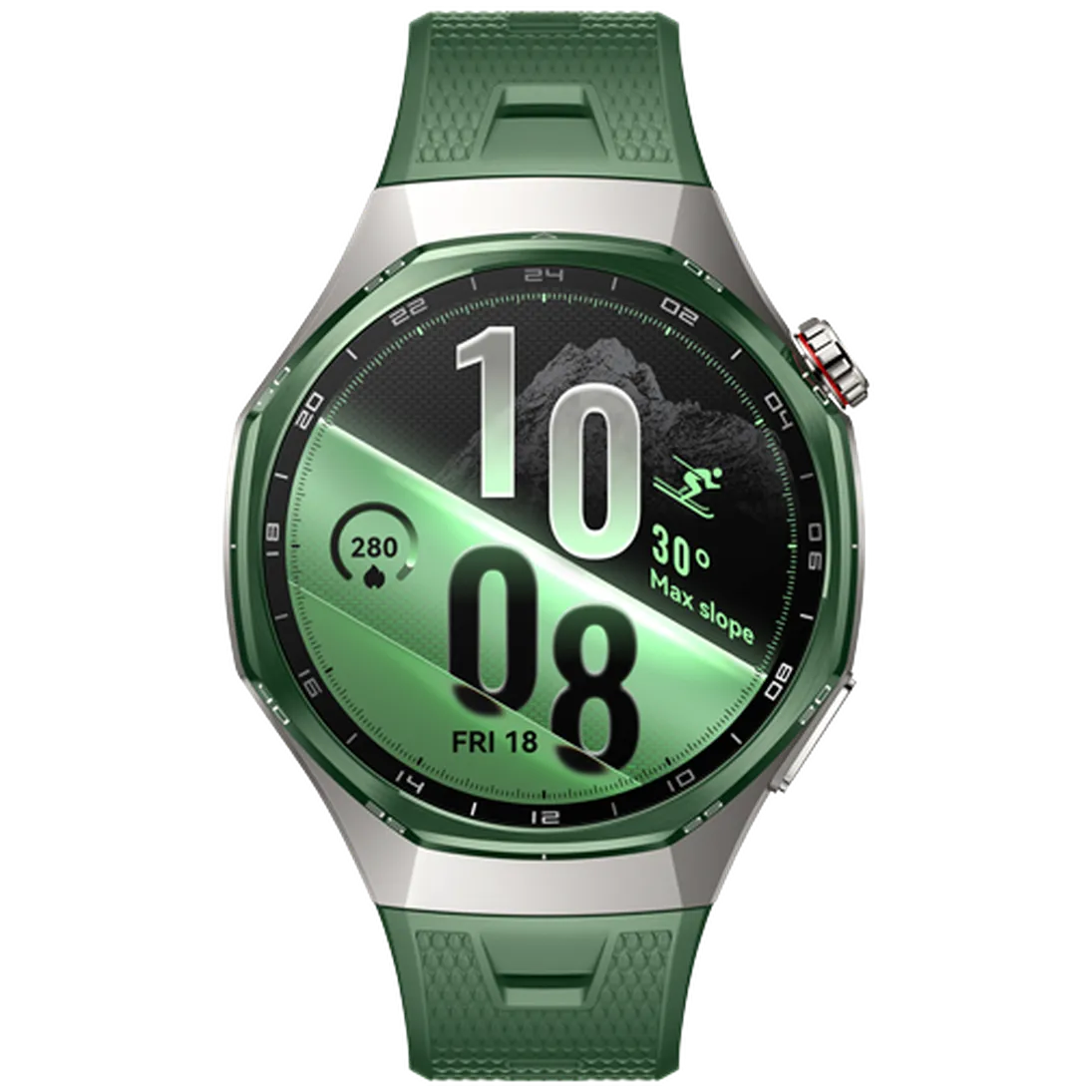 Huawei Huawei Watch GT 7 Pro 46mm Smartwatch - Zilver met Groene Band