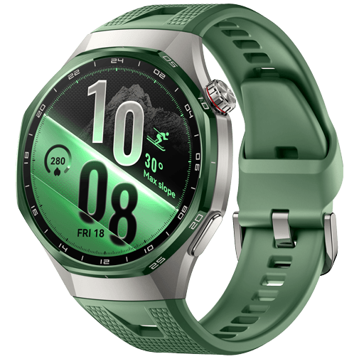 Huawei Huawei Watch GT 7 Pro 46mm Smartwatch - Zilver met Groene Band, foto 2 van 2