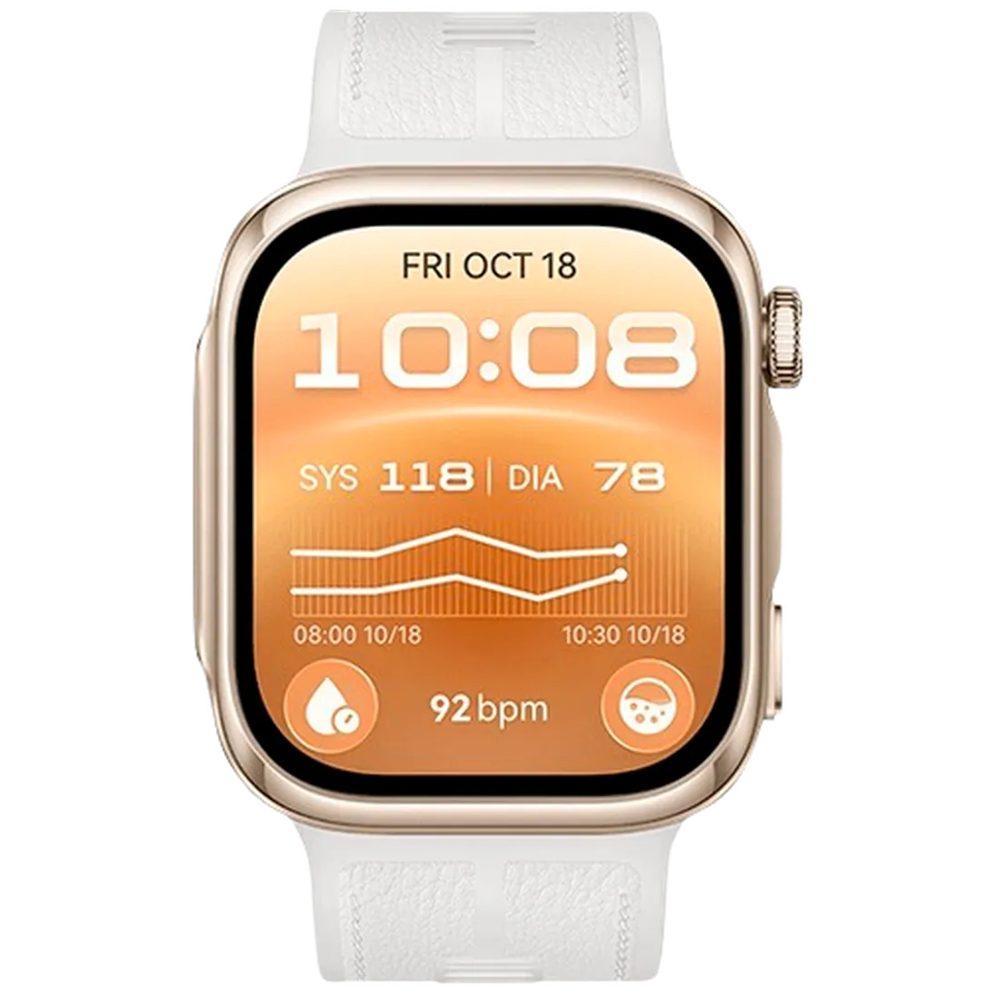 Huawei Huawei Watch D3 Smartwatch - Goud met Witte Band